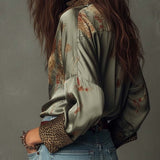 Satin Floral Shirt