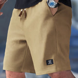 Regular Fit Textured Drawstring Shorts