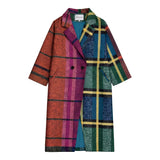 Bohemian Patchwork Print Coat