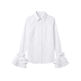 Ruffle Bow Corset Blouse