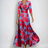 Floral Wrap Maxi Dress