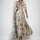 Floral Wrap Maxi Dress