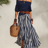 Off-Shoulder Skirt Set
