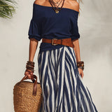 Off-Shoulder Skirt Set