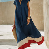 Navy Blue Maxi Dress