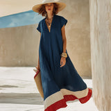 Navy Blue Maxi Dress