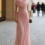 Draped Cowl Maxi Dress