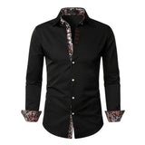 Paisley Accent Button-Up Shirt