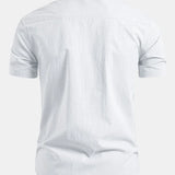 Stand Collar Short Sleeve Shirt
