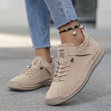 Stitch Detail Lace-Up Sneakers