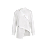 Asymmetric Button Blazer