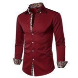 Paisley Accent Button-Up Shirt
