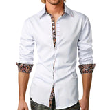 Paisley Accent Button-Up Shirt