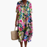 Floral Oversized Midi Dress