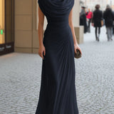 Draped Cowl Maxi Dress