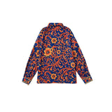 Floral Paisley Print Satin Shirt