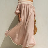 Color-Blocked Maxi Dress