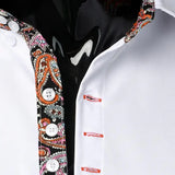 Paisley Accent Button-Up Shirt