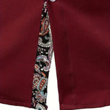 Paisley Accent Button-Up Shirt