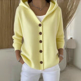 Hooded Knit Cardigan