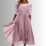 Women's Floral Overlay Dress