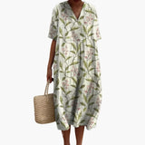 Floral Oversized Midi Dress