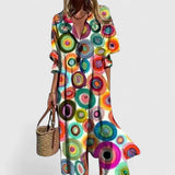 Collared Floral Maxi Dress