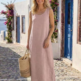 Sleeveless Relaxed Midi Dress
