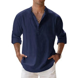 Relaxed Fit Henley Shirt