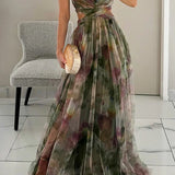 Floral Wedding Guest Maxi Dress