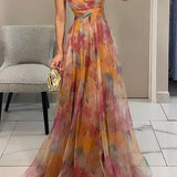 Floral Wedding Guest Maxi Dress