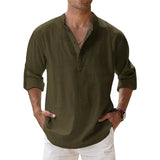 Relaxed Fit Henley Shirt