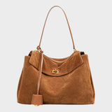 Minimalist Turn-Lock Flap Handbag