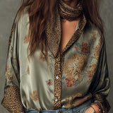 Satin Floral Shirt