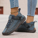 Stitch Detail Lace-Up Sneakers