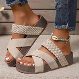 Orthopedic Leather Slide Sandals