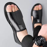 Open-Toe Slip-On Sandals