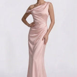 Sheath Floor Length Bridesmaid Dress