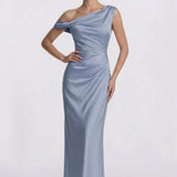 Sheath Floor Length Bridesmaid Dress
