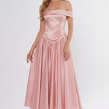 A-Line Ankle Length Cap Sleeve Bridesmaid Dress
