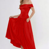A-Line Ankle Length Cap Sleeve Bridesmaid Dress