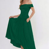 A-Line Ankle Length Cap Sleeve Bridesmaid Dress