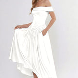 A-Line Ankle Length Cap Sleeve Bridesmaid Dress