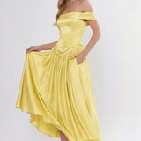 A-Line Ankle Length Cap Sleeve Bridesmaid Dress