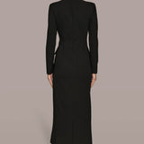 Double Breasted Maxi Coat Dress