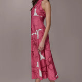 Floral Halter Midi Dress