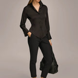 Collared Button Down Blouse