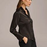 Collared Button Down Blouse
