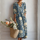 Floral Patterned Midi Dress