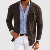 Button-Front Casual Blazer